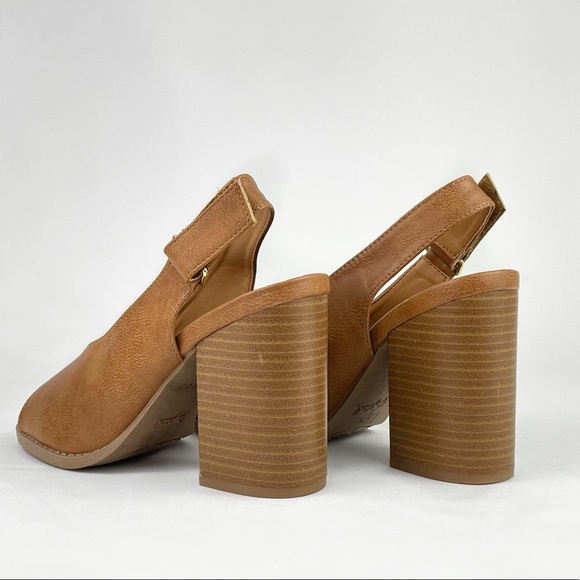 🆕 Peep Toe Slingback Heels - Picture 8 of 14